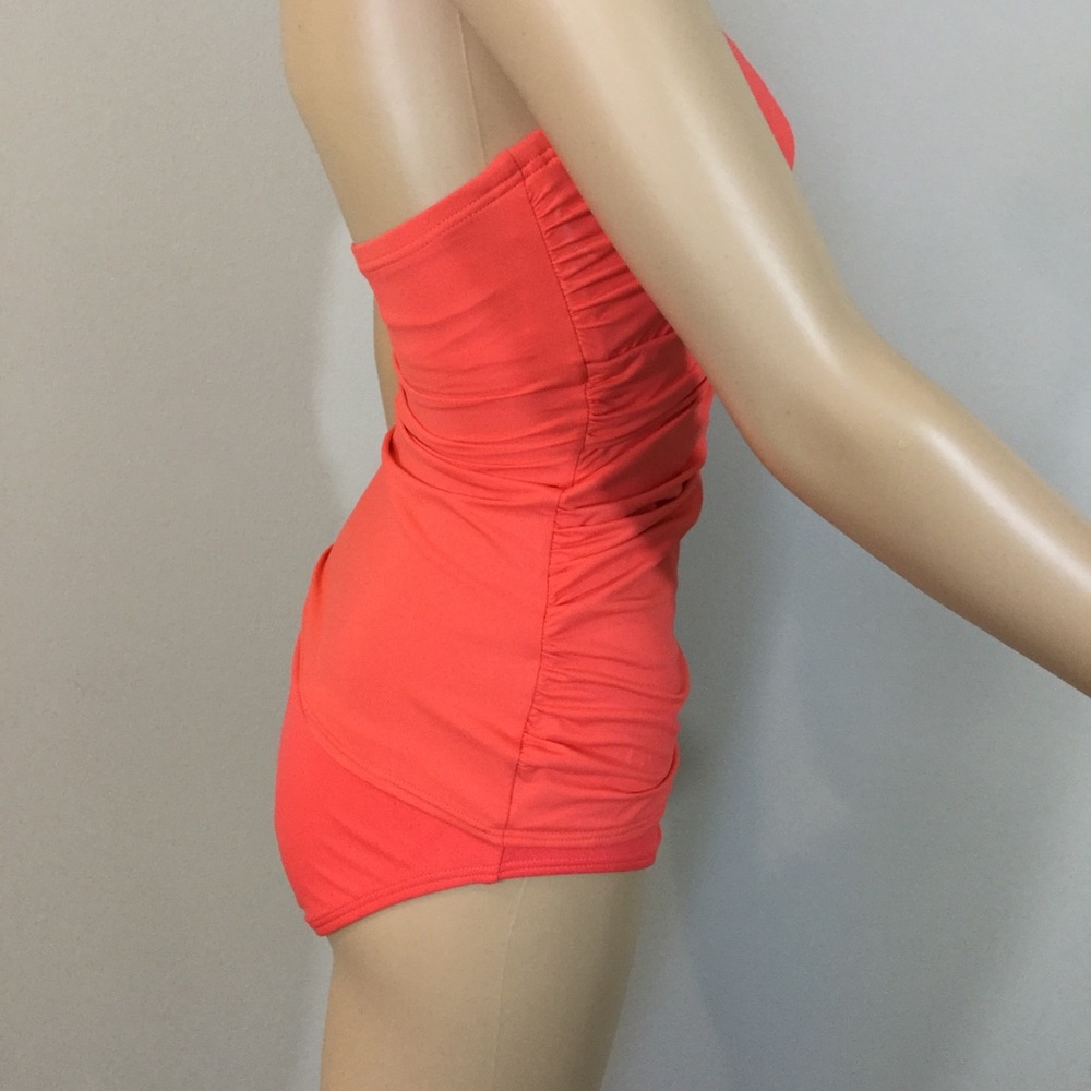 Michael Kors Strapless Tankini with Gold Accent - Picture 4 of 7